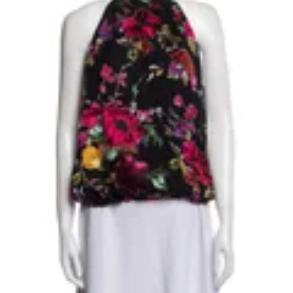 Alice + Olivia Floral Halterneck blouse size xs - Picture 9 of 9